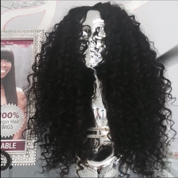 Kinky Curly Lace Front Wig - Picture 2 of 7